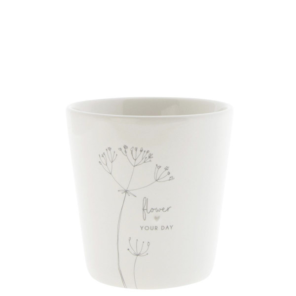 Tasse ohne Henkel Flower your day - Bastion Collections